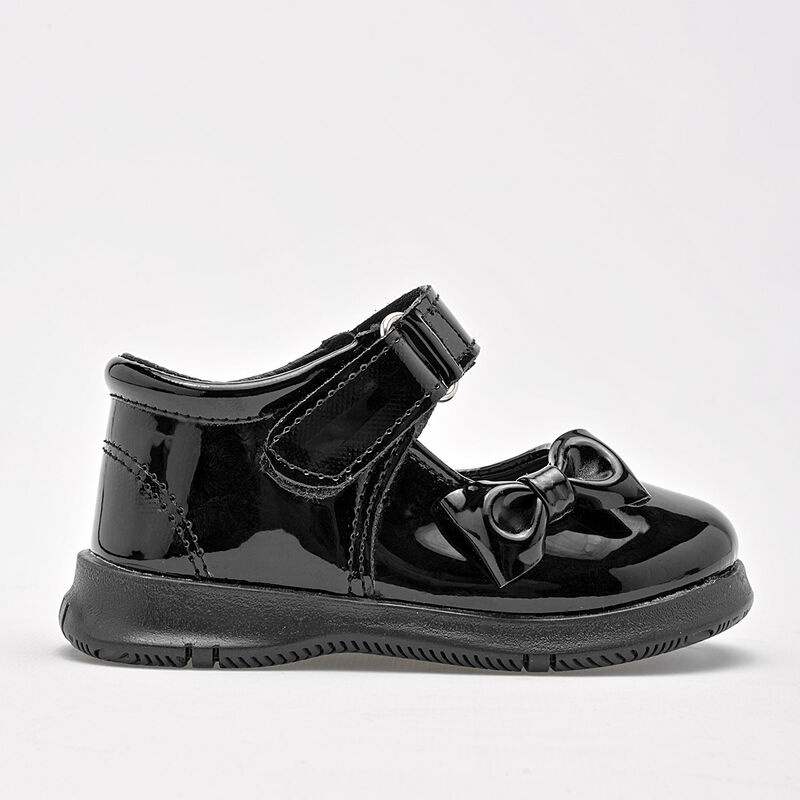 Kids Sofi Zapato Escolar Para Beb&eacute; Negro Charol... image number null