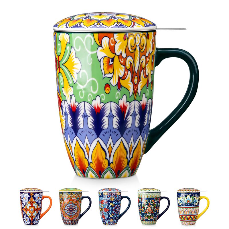 Taza De T&eacute; Vancasso 530 ml Con Infusor Y Tapa C... image number null