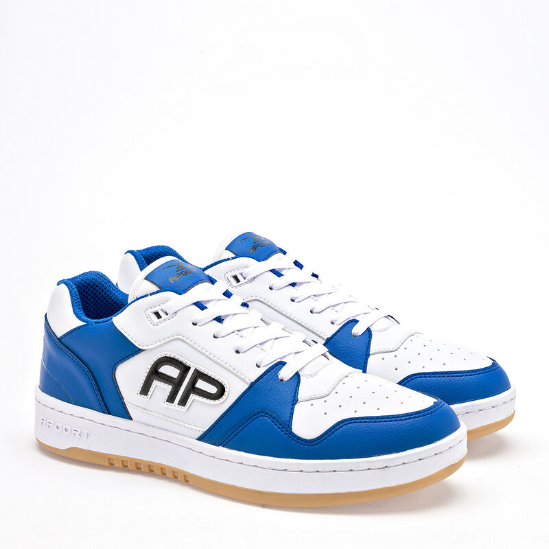 Apoort tenis para hombre blanco azul cod 141119... image number null