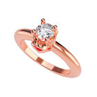 Anillo de Compromiso en Oro Rosa 10K con Circonia -  Talla:5/ FJ791-10R-CZ-5