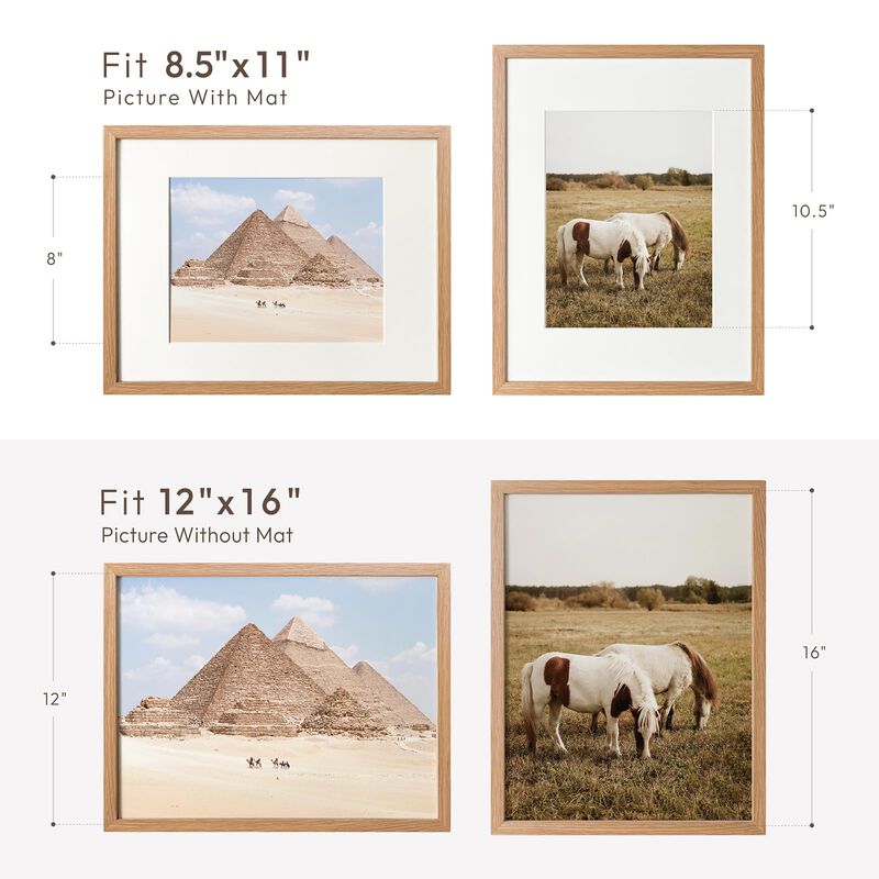 Marco De Fotos Wallwisy 41 &times; 30 cm Roble Con Pa... image number null