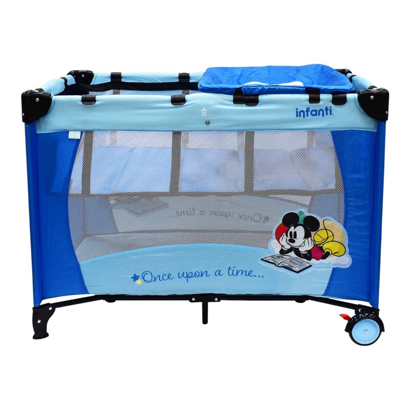 Cuna Corral De Viaje Mickey Armado Sencillo Ada... image number null