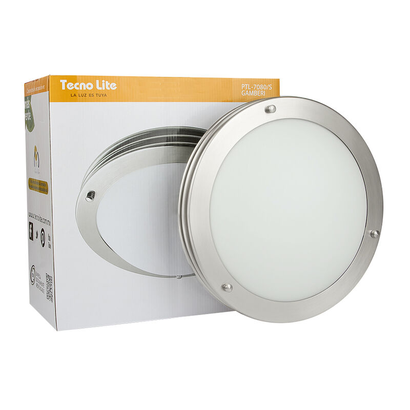 Lampara Para Interior En Plaf&oacute;n Satinado E27x2 ... image number null