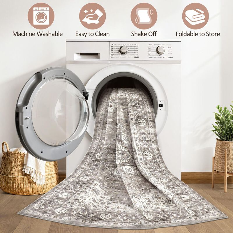 Alfombra Loongrug 152 cm &times; 122 cm Vintage Boho ... image number null