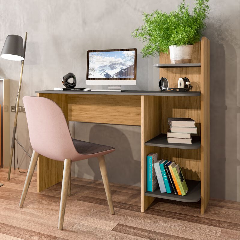 Escritorio Bertolini Link Roble Grafito image number null