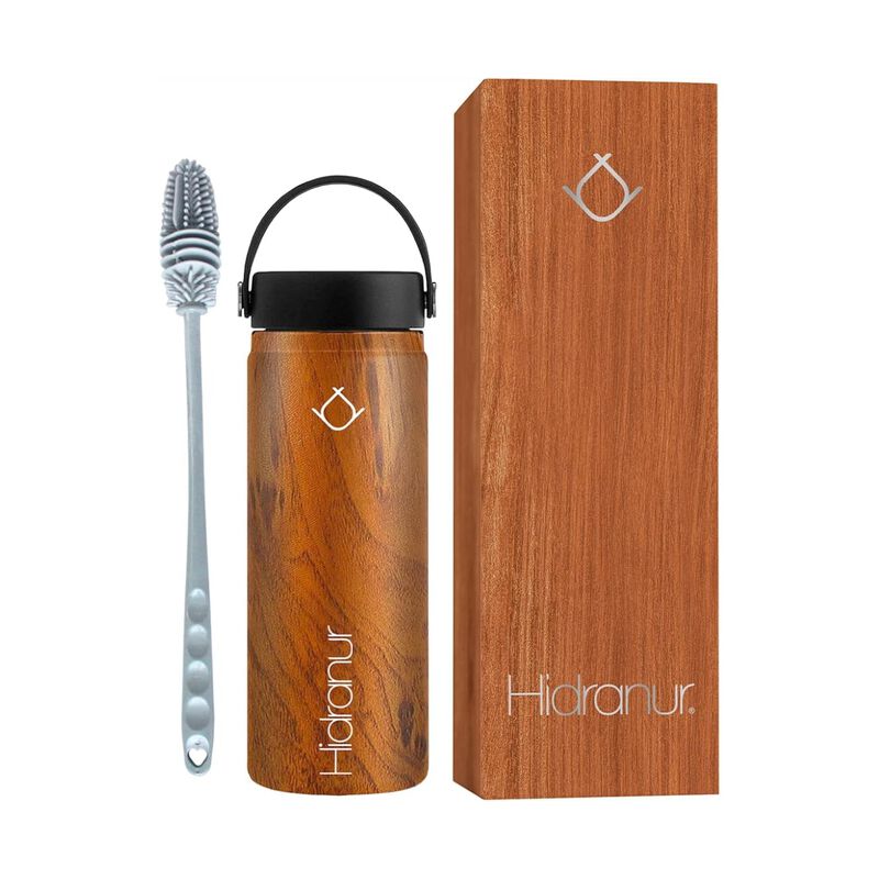 Termo de Acero Inoxidable sin BPA 24 Oz Madera ... image number null