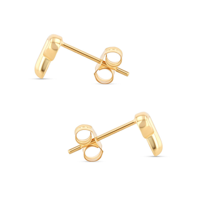 Aretes De Oro Amarillo De 10K (Letra P) image number null