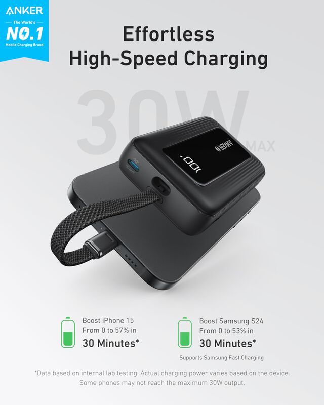 Power Bank Anker Zolo De 10 000 Mah Y 30 W Con ... image number null