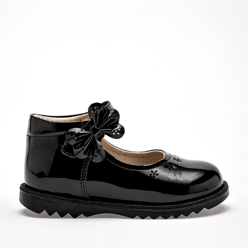 Coqueta Zapato Casual Para Ni&ntilde;a Negro Charol Co... image number null