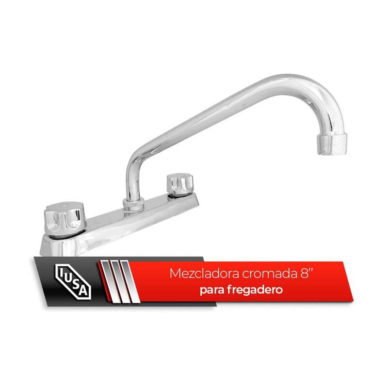 Mezcladora para Fregadero Ecológica, IUSA, Crom... image number null