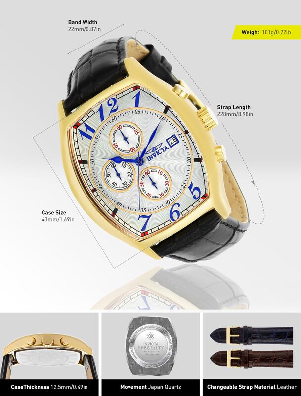 Reloj Invicta 14330 Specialty Tonneau Para Homb... image number null