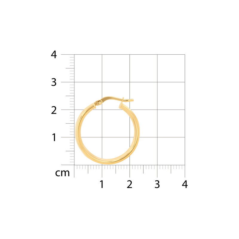 Arracadas De Oro Amarillo 14k (18mm Aprox) image number null