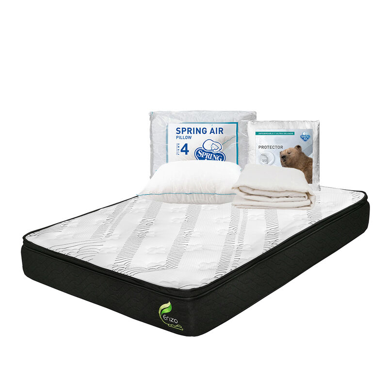 Colch&oacute;n Matrimonial Enzo + Almohada de Osos + P... image number null