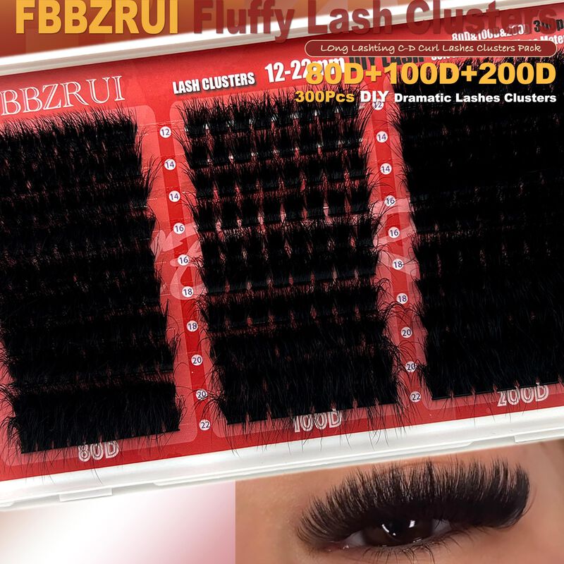Clusters De Pesta&ntilde;as Fubbzrui D Curl 12-22 Mm V... image number null
