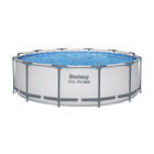 Piscina Estructural Circular Familiar Pro 3.66 M Steel Gris Piedra Prism&aacute;tica