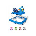 Andadera Plegable Para Beb&eacute; Con Asiento Acolchado Y Frenos De Seguridad 6-12 Meses Azul