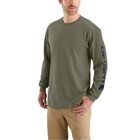 Camiseta Carhartt Dearborn Manga Larga, Color Oliva Polvo, Talla M
