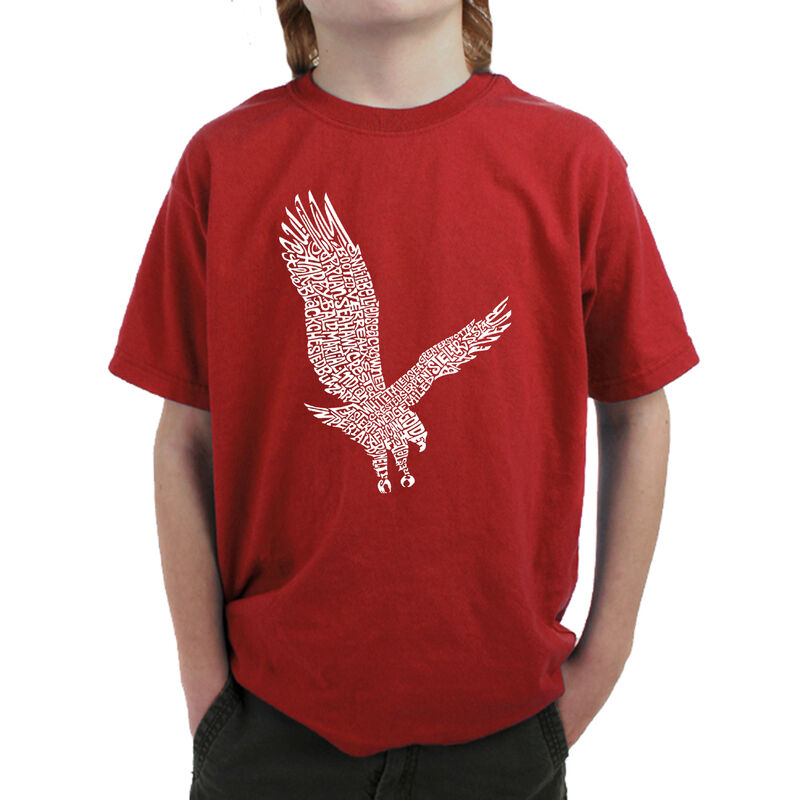 Camiseta Word Art Para Ni&ntilde;o - &Aacute;guila - Rojo image number null