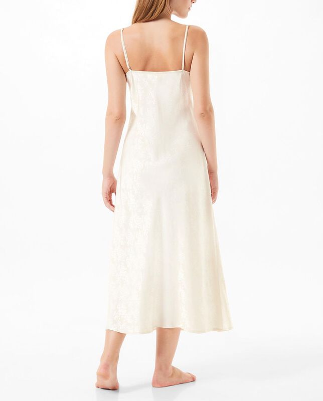 Camis&oacute;n Largo Jaquard Cava image number null