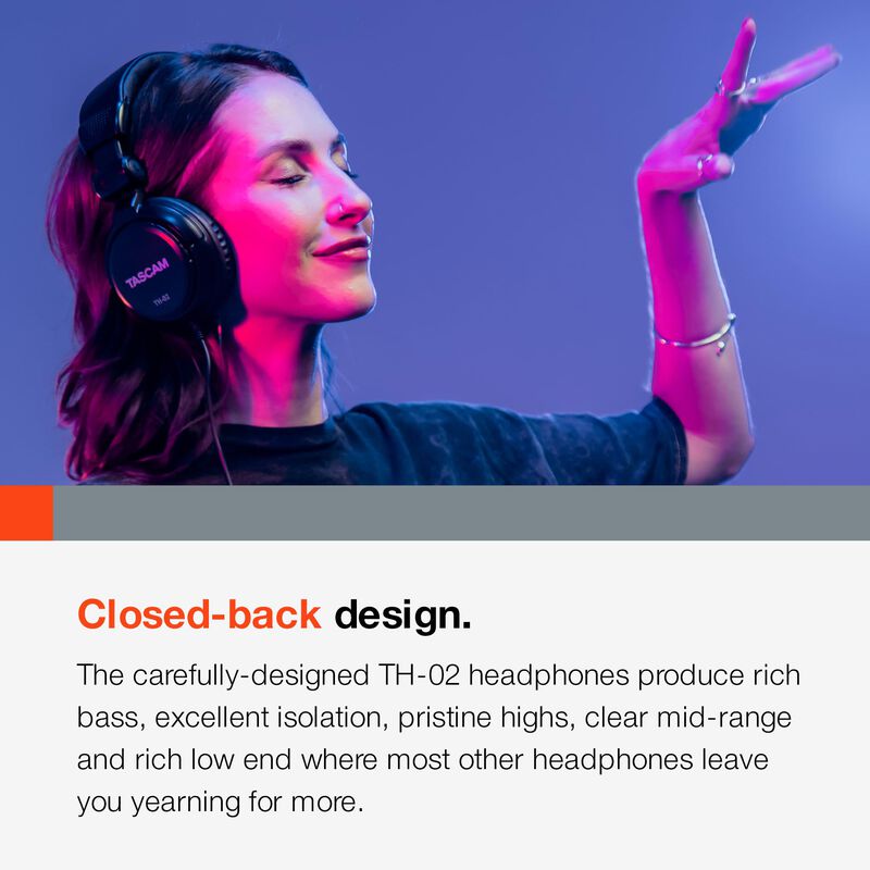 Auriculares Tascam Th-02 Professional Studio Mo... image number null