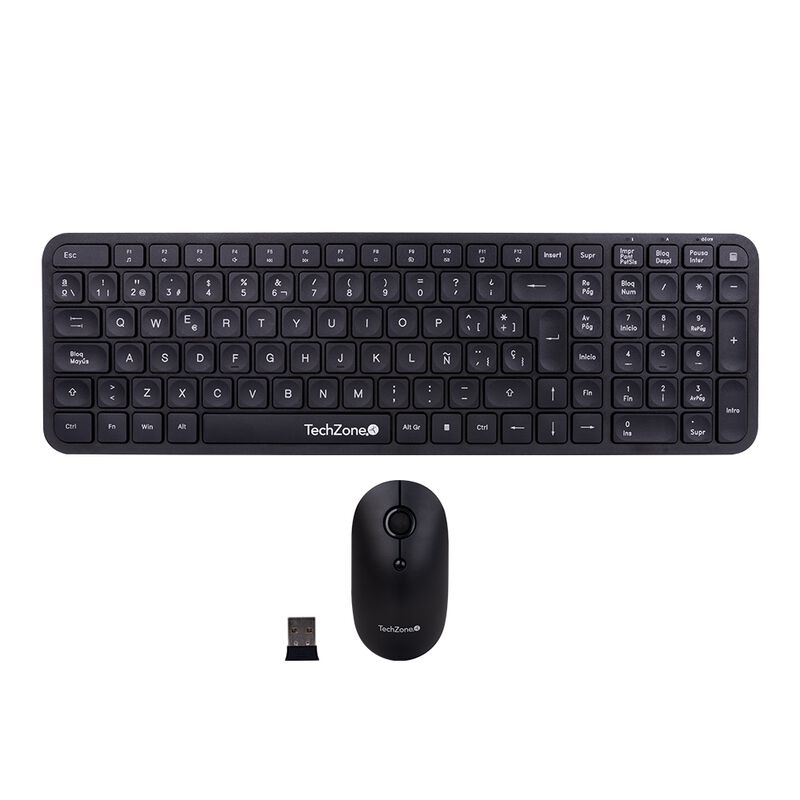 TechZone Kit Teclado Y Mouse Inalámbrico Techzo... image number null