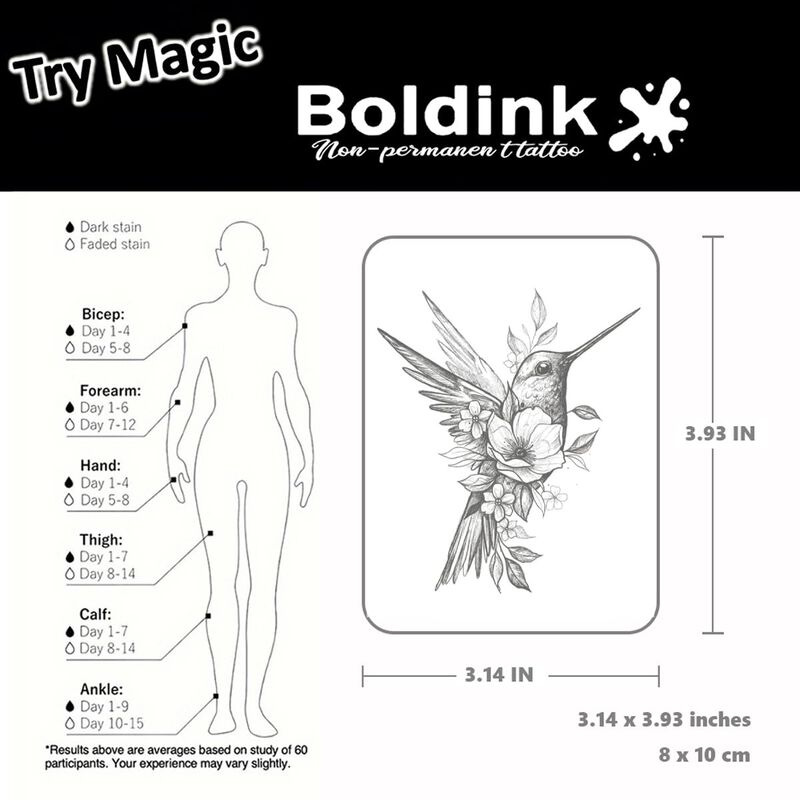 Tatuaje Boldink Semi-permanente Impermeable Rea... image number null