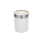 Basurero De Acero Inoxidable Con Pvc Blanco Namaro Design
