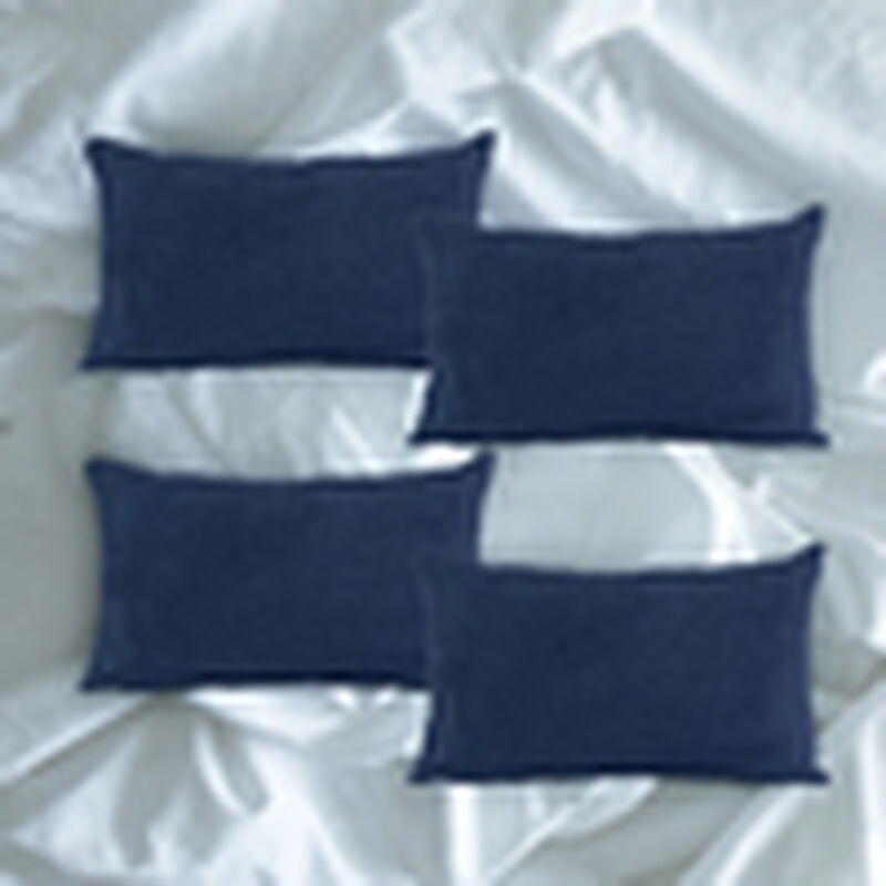 Set de 4 Cojines Dicasa DeltaOne Azul Marino image number null