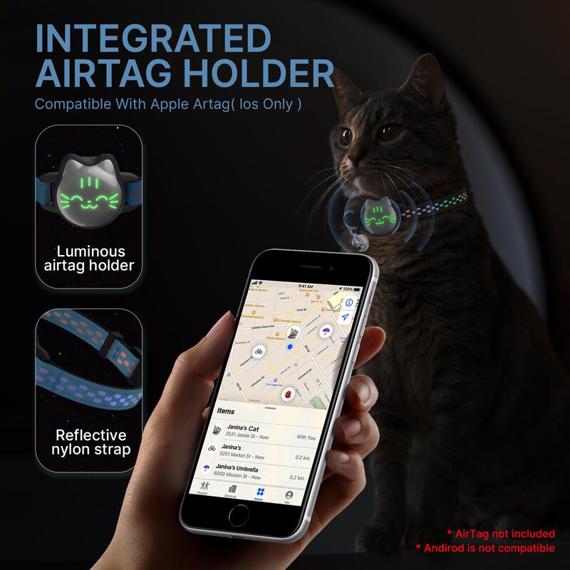 Funda Tipo Collar Para Gatos Impermeable Con Pa... image number null