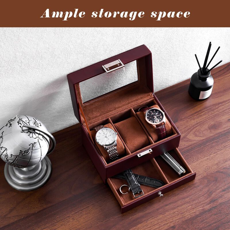 Vitrina Watch Box Procase De 3 Ranuras Con Caj&oacute;... image number null