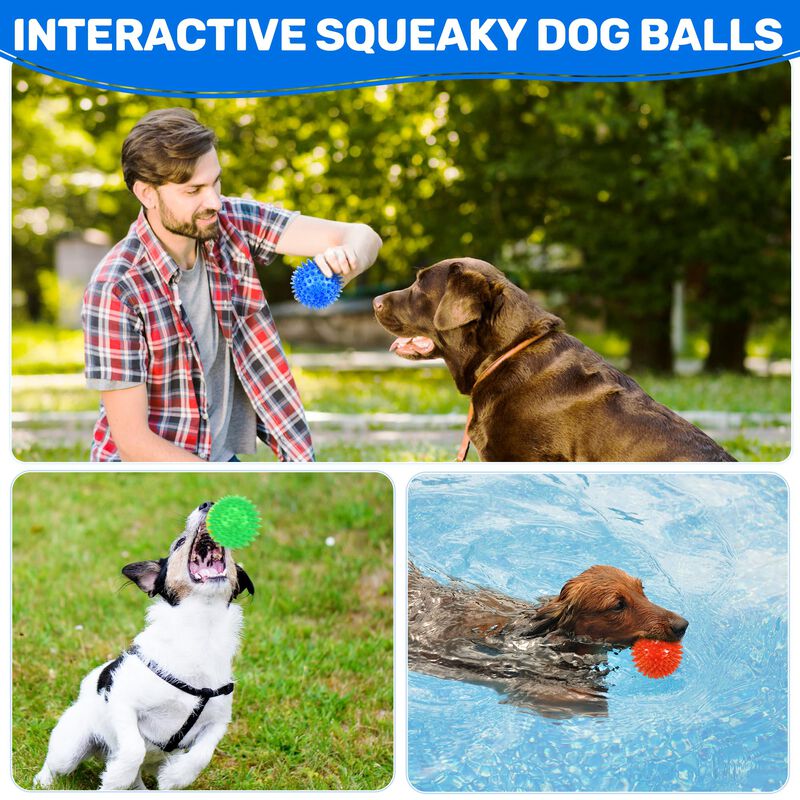 Pelotas Para Perros Ousiya 6 cm Luminosas Y Chi... image number null