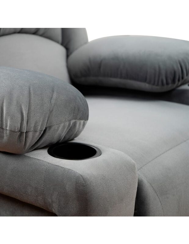 Sof&aacute; Reclinable Sara Con 2 Porta Vasos y 3 Posi... image number null