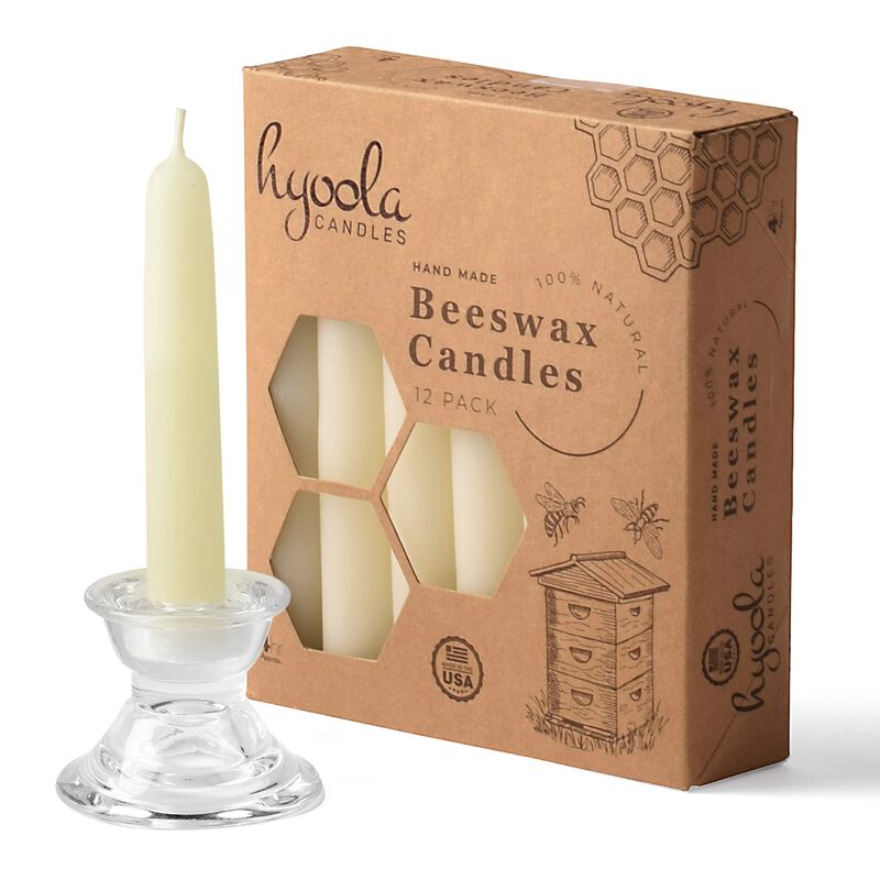 Velas Hyoola 10 cm (12 Unidades) De Cera De Abe... image number null
