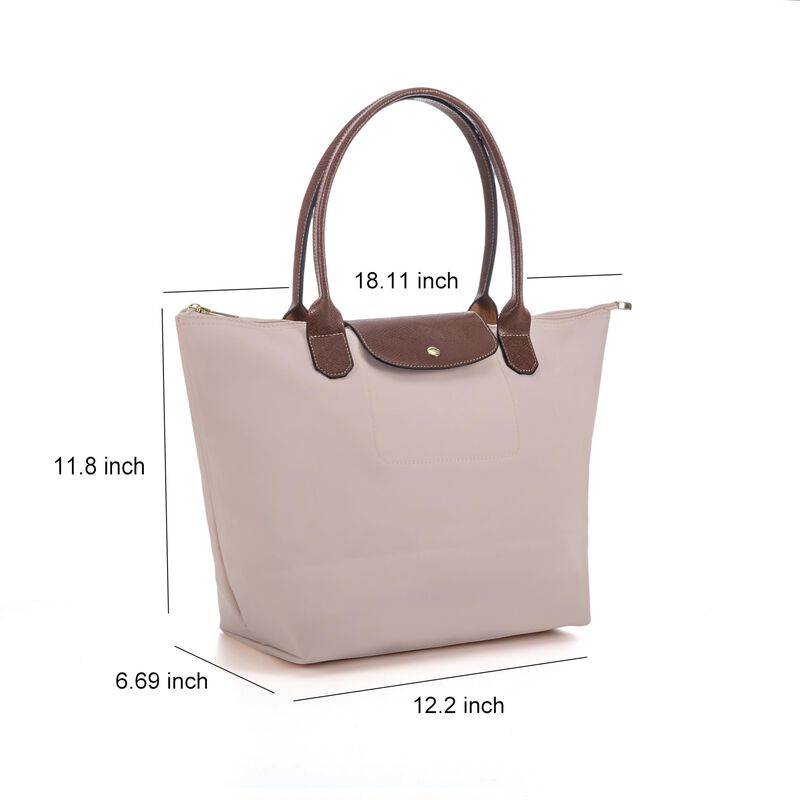 Bolso Tote Plegable Dassymia 46 cm Nylon Rosa E... image number null