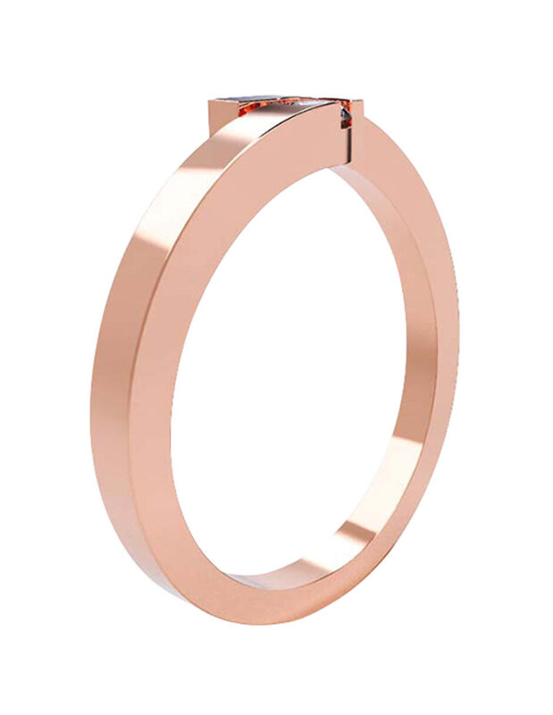 Anillo de Compromiso en Oro de 14K con Circonia... image number null