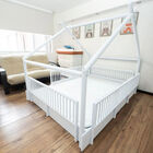 Matrimonial - Cama Chalet Montessori de Madera Duduk - Blanca