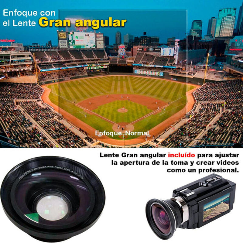 Videocámara Vak 809 Micrófono Nocturna 24mp Tou... image number null