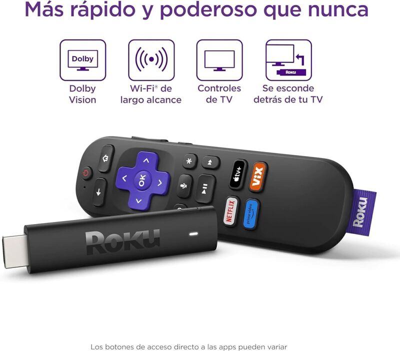 Roku Streaming Stick Plus 4K 2025 Negro 8296100... image number null