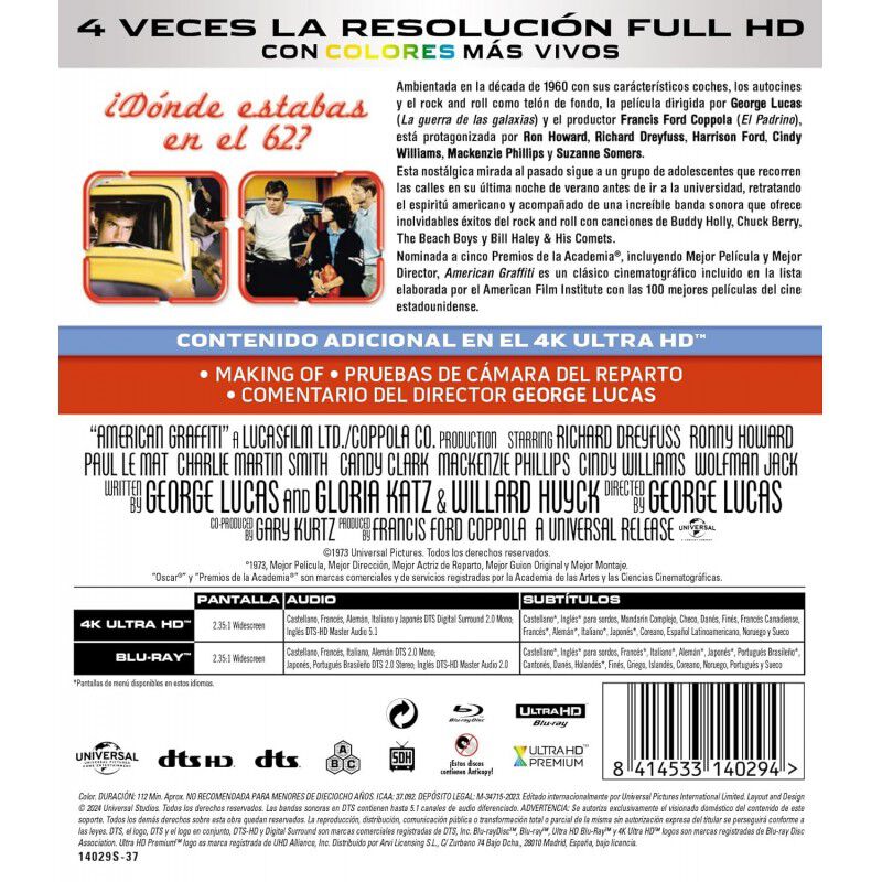 American Graffiti [4k Uhd + Blu-ray] (1973) image number null