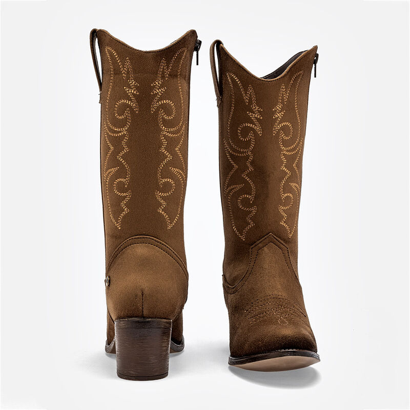 Moramora Bota con peluche para mujer caf&eacute; image number null