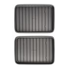 Bandejas para Hornear Goodcook 23x15 cm Gris Antiadherentes (2 Unidades)