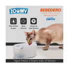 Bebdero para mascotas Zoomy 1.5L triple sistema de filtración de agua ultra silencioso.