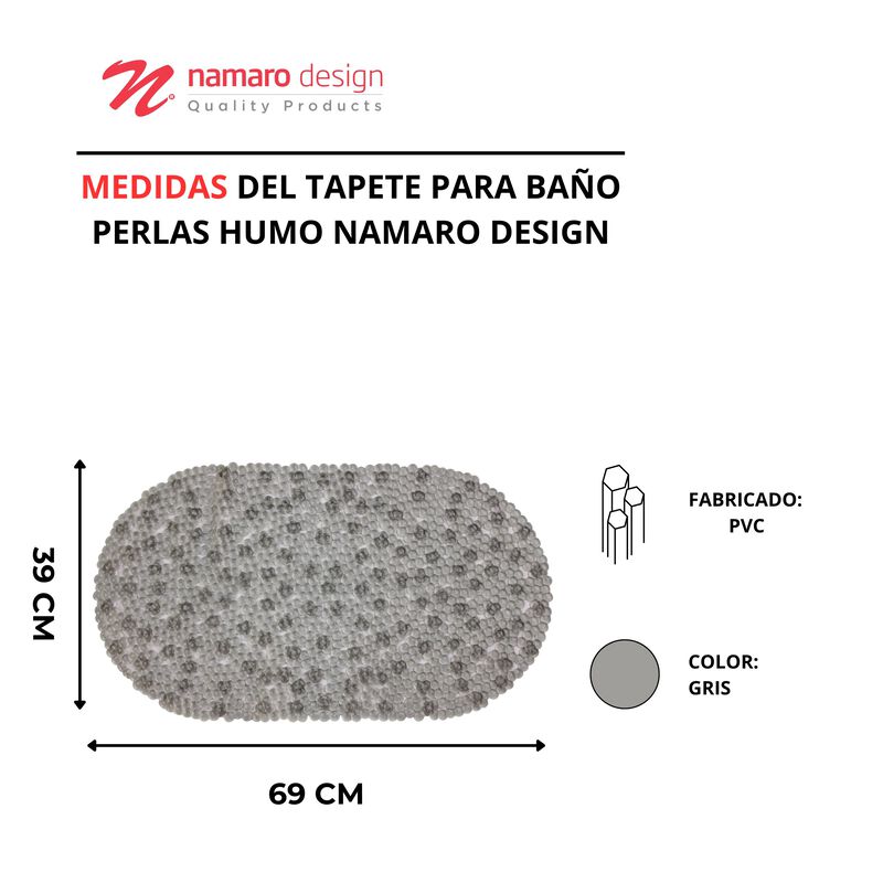 Tapete Para Ba&ntilde;o Perlas Humo Namaro Design image number null