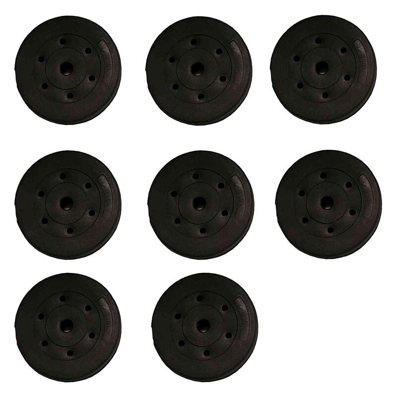 Banco Multiposiciones Kit Discos Gym Pesas Ejer... image number null