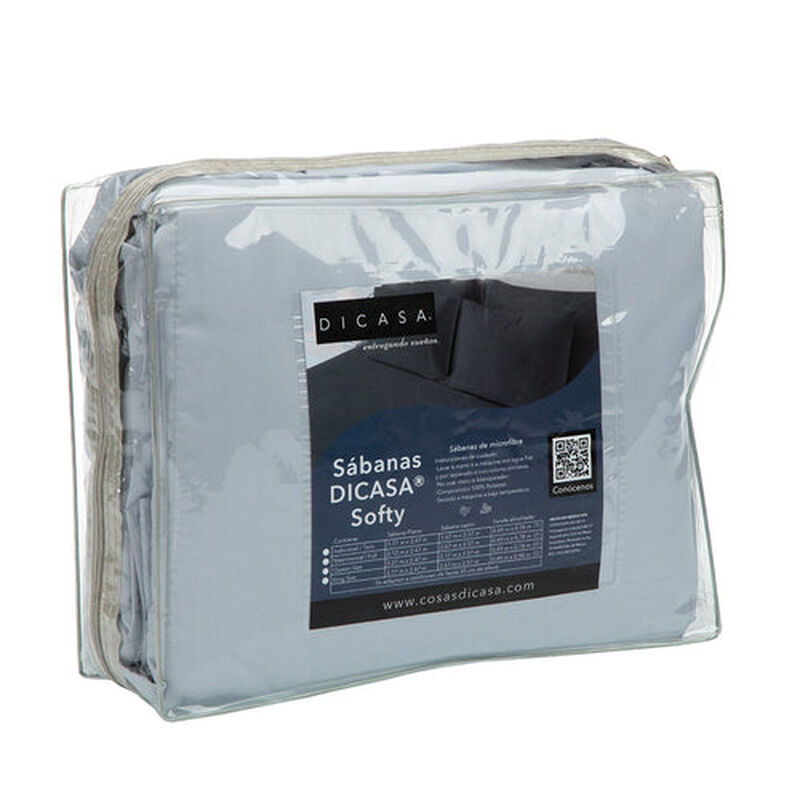 Juego de S&aacute;banas Individuales Softy Platino image number null