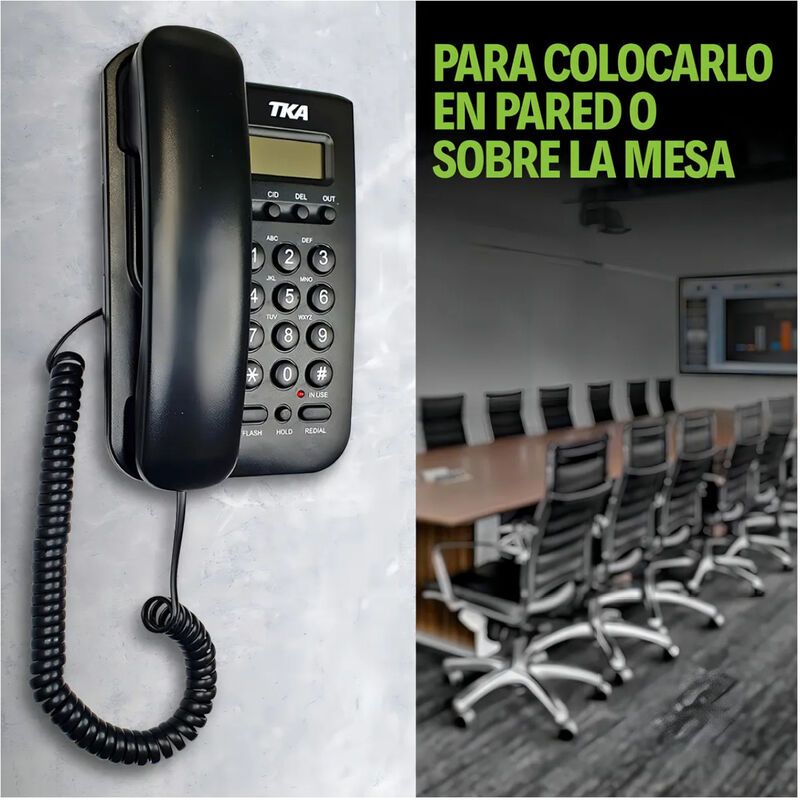 Tel&eacute;fono Al&aacute;mbrico TKA KA-WP200 Casa Oficina Ne... image number null