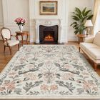 Alfombra Yidanamy 274x305 Cm Boho Floral Lavable