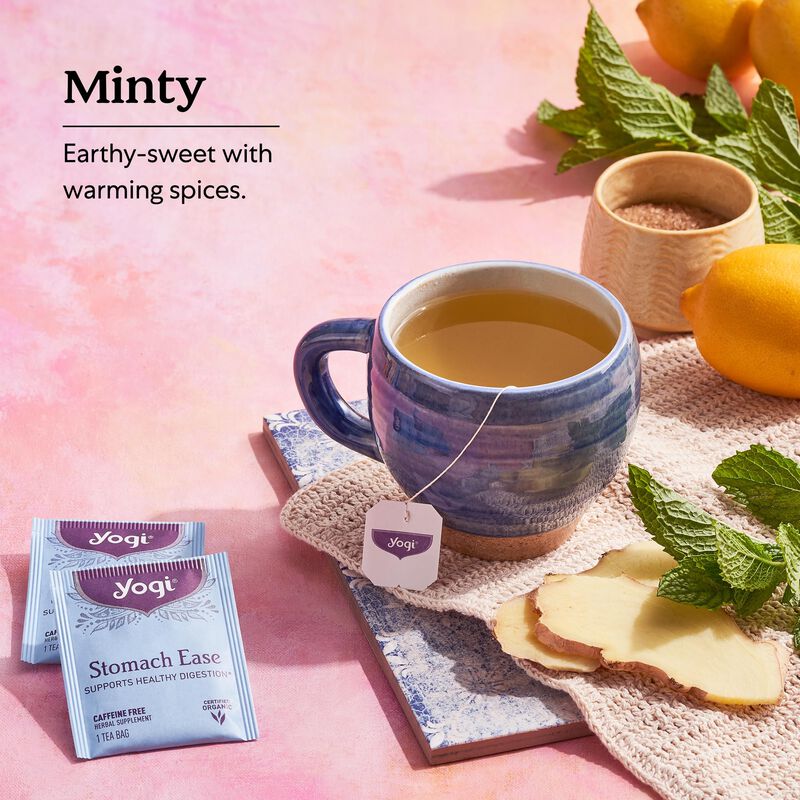 Tea Yogi Stomach Ease Apoya La Digesti&oacute;n, 96 Bo... image number null