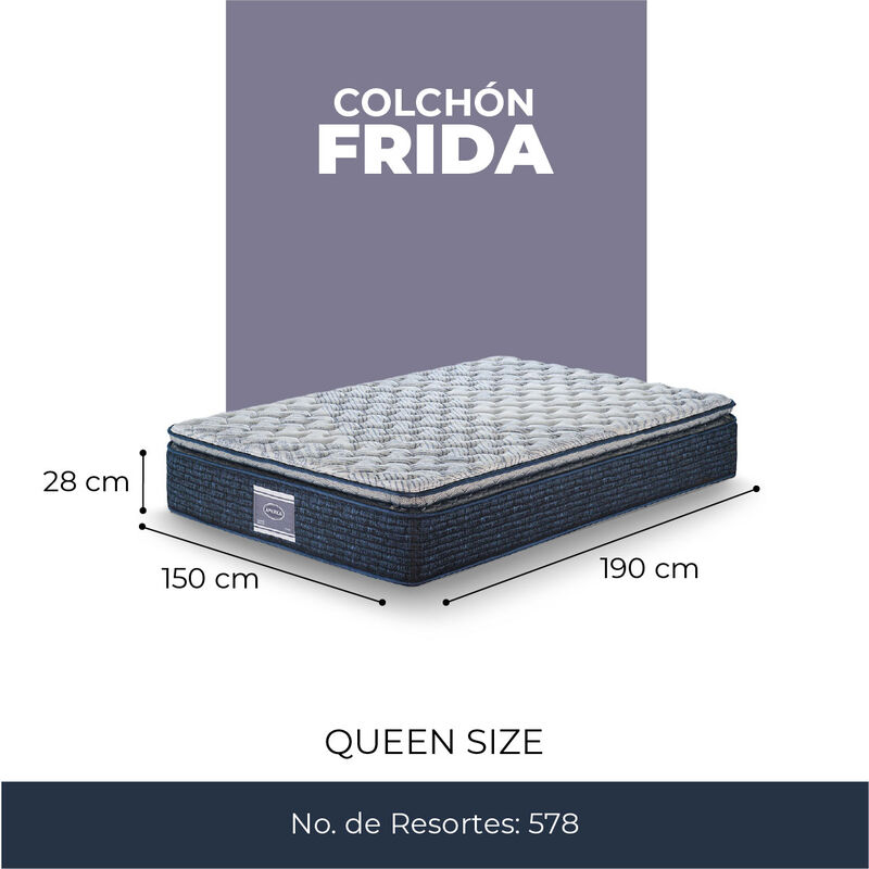 Colch&oacute;n Queen Size America Frida  + Almohada At... image number null