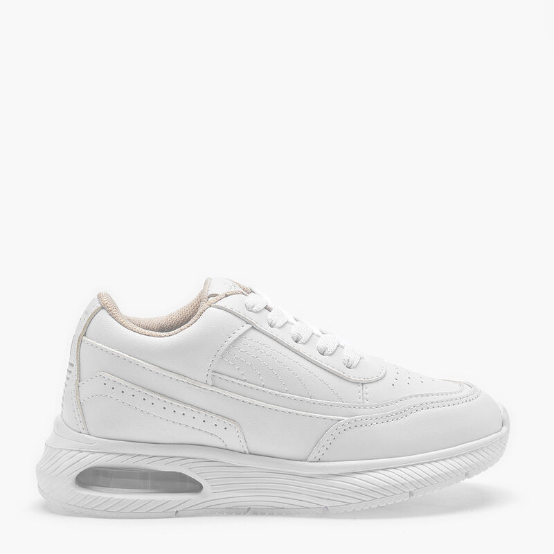 Audaz Tenis Escolar De Piel Para Mujer Blanco C... image number null
